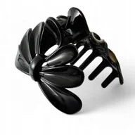 Ozdoby do włosów - Klamra do włosów Szczęka Spinka Czarna mocna - miniaturka - grafika 1