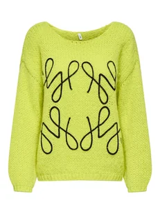 ONLY Sweter w kolorze żółtym - Swetry damskie - miniaturka - grafika 1