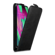 Etui i futerały do telefonów - Pokrowiec Cadorabo do Samsung Galaxy A40 z czarną klapką na telefon komórkowy - miniaturka - grafika 1