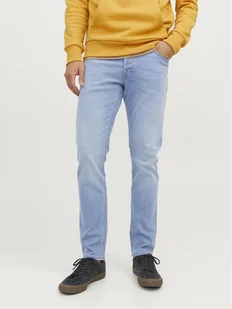 Jack & Jones Jeansy Glenn 12243593 Niebieski Slim Fit - Spodnie męskie - miniaturka - grafika 1