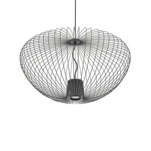 Zwieszana lampa kuchenna Pumpkin 11245 Nowodvorski druciana ciemna szara - Lampy sufitowe - miniaturka - grafika 1