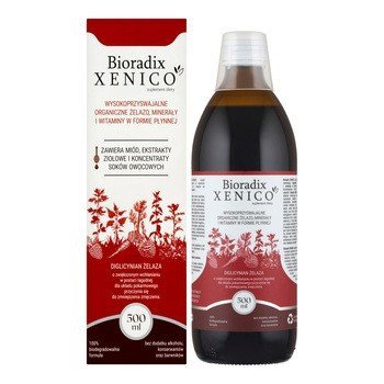 Bioradix Xenico® żelazo w płynie z BIO miodem 500 ml