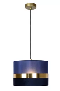 Lucide Extravaganza Tusse 10409/01/35 lampa wisząca zwis 1x40W E27 niebieska - Lampy sufitowe - miniaturka - grafika 1