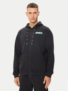 Hugo Bluza Logo 50514981 Czarny Regular Fit - Bluzy męskie - miniaturka - grafika 1