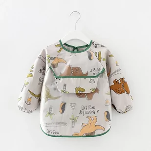 Śliniak Do Blw, Fartuszek Do Jedzenia Z Rękawami I Miseczką Premium - Śliniaki i fartuszki - miniaturka - grafika 1