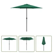 Parasole ogrodowe - The Living Store Parasol ogrodowy na aluminiowym słupku - 270x246 cm - zielony - Parasol Ogrodowy - miniaturka - grafika 1