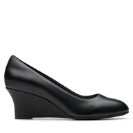 Półbuty damskie - Półbuty Clarks Olivette Pearl 26180043 Czarny - miniaturka - grafika 1
