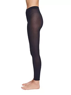 ESPRIT Kobiety Legginsy Cotton W LE Wysoka Gęstość Splotów grube jednokolorowe 1 Para, Niebieski (Marine 6120), XL (42-44) - Legginsy - miniaturka - grafika 1