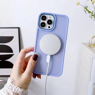Magnetyczne etui Color Matte Case do iPhone 15 Pro Max - zielony - Etui i futerały do telefonów - miniaturka - grafika 4