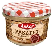 Pasztet i przetwory mięsne - Ankor Pasztet mazowiecki 180 g - miniaturka - grafika 1