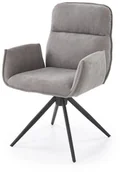 Krzesła - Krzesło tapicerowane K574 szare obracane HALMAR - miniaturka - grafika 1