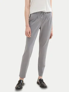 Tom Tailor Spodnie materiałowe 1008375 Szary Loose Fit - Spodnie damskie - miniaturka - grafika 1