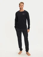 Piżamy męskie - Tommy Hilfiger Piżama UM0UM03422 Granatowy Regular Fit - miniaturka - grafika 1