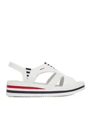 Sandały damskie - Rieker Sandały CEO-V02Y5-80 Biały - miniaturka - grafika 1