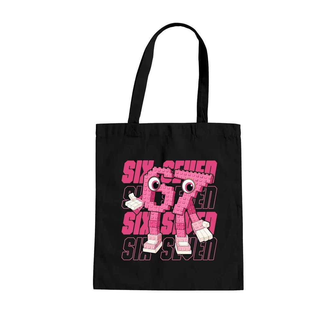 Six seven 67 - Italian Brainrot - różowa wersja - torba na prezent