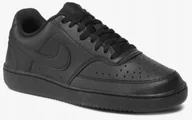 Buty sportowe męskie - Nike Buty Męskie Sportowe Court Vision Lo Nn Czarne 45,5 Eu - miniaturka - grafika 1