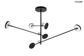 Lampy ścienne - MOOSEE lampa wisząca BOBBIE 3 czarna - miniaturka - grafika 1