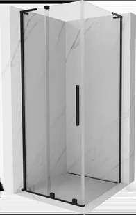 Mexen Velar L kabina prysznicowa rozsuwana 100x100 cm, transparent, czarna - 871-100-100-03-70 - Kabiny prysznicowe - miniaturka - grafika 1