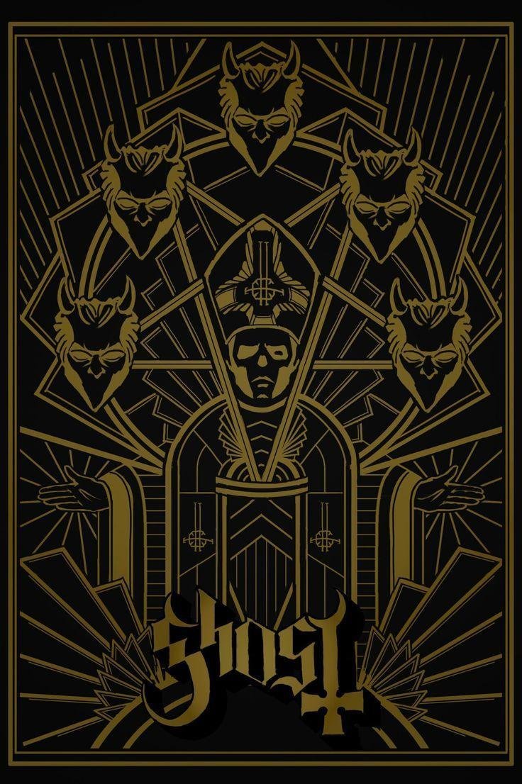 PODKŁADKA POD MYSZ Nadruk 22x18 cm GHOST Zespół rockowy Hard Rock Prezent