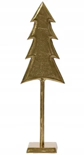 Figurka świąteczna choinka 55x24cm złota ozdoba błyszcząca - Ozdoby bożonarodzeniowe - miniaturka - grafika 1