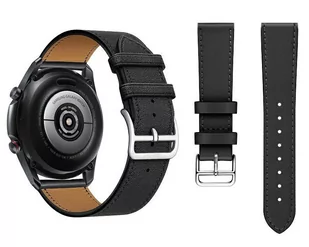 Beline pasek Watch Hermes Leather do zegarków 20mm - czarny /black box - Akcesoria do smartwatchy - miniaturka - grafika 1