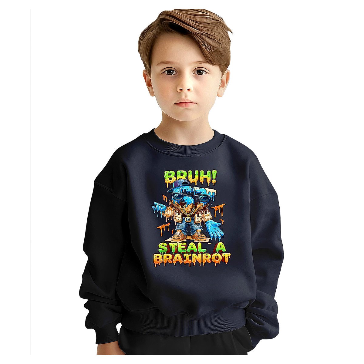 BLUZA DZIECIĘCA 67 SIX SEVEN VIRAL BRAINROT 110-116 DLA CHŁOPCA DZIEWCZYNKI