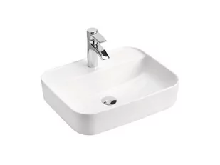 Comad Magic 2 umywalka 50x40 cm nablatowa prostokątna biały połysk UM-6289MAGIC50DP - Umywalki - miniaturka - grafika 2