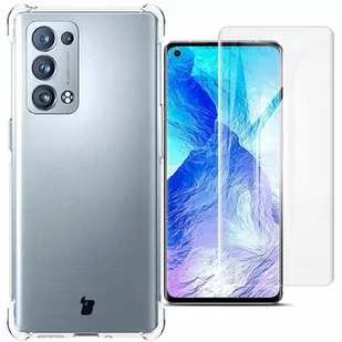 Bizon Etui + 2x szkło Case Clear Oppo Reno 6 Pro 5G przezroczyste - Etui i futerały do telefonów - miniaturka - grafika 1