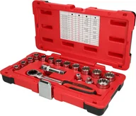 Klucze i nasadki - KS Tools 916.4050 3/8 cala  1/2 cala Komplet kluczy nasadowych przenikania Triple Plus, 17-częściowy 4042146107812 - miniaturka - grafika 1