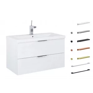 JELLOW 167215S Zestaw łazienkowy - szafka z umywalką ceramiczną 80cm. - Szafki łazienkowe - miniaturka - grafika 1