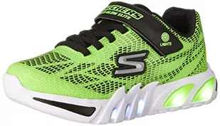 Skechers Flex-Glow Elite Vorlo, trampki chłopięce, Czarna Limonka Syntetyczna Obrzeże Limonka - Buty dla chłopców - miniaturka - grafika 1