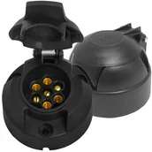 Akcesoria do przyczep i kamperów - Gniazdo Gniazdko Przyczepy Przyczepki 7 Pin 12/24V - miniaturka - grafika 1