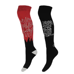 Skarpety wysokie O'NEILL SKI KNEEHIGH FROZEN WAVE 2PK 789932-7000P – Wielokolorowy - Skarpety termoaktywne - miniaturka - grafika 1