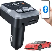 Transmitery FM - VERK Transmiter fm mp3 2xusb c bluetooth 5.3 12v karta sd - miniaturka - grafika 1