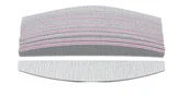 Akcesoria do paznokci - Zestaw pilników łódka zebra 100/180 10szt - miniaturka - grafika 1