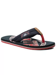 Tommy Hilfiger Japonki Essential Th Beach Sandal FM0FM01369 Granatowy - Klapki i japonki męskie - miniaturka - grafika 1