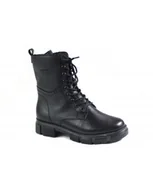 Botki damskie - BOTKI RIEKER - Y7116-00 BLACK - Rieker - miniaturka - grafika 1