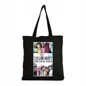 Torby i wózki na zakupy - Eko Torba Bawełniana na ramię Zakupy Shopper Torebka TAYLOR SWIFT ERAS TOUR - miniaturka - grafika 1