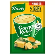 Zupy w płynie - Knorr Gorący Kubek Zupa 4 sery z grzankami 17 g - miniaturka - grafika 1