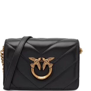 Pinko Skórzana torebka na ramię LOVE CLICK MINI SHEEP NAPPA BI - Torebki damskie - miniaturka - grafika 1