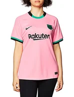Koszulki i topy damskie - Nike Damska koszulka FCB W NK BRT STAD JSY SS 3R, różowa wiązka/(czarna) (pełny sponsor), L - miniaturka - grafika 1