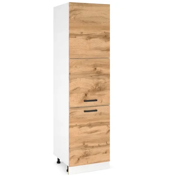 Szafka kuchenna dolna wysoka słupek gospodarczy słup 60 cm front Dąb Wotan