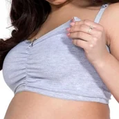 Biustonosze ciążowe - Mitex Biustonosz Mk Easy bra szary L - miniaturka - grafika 1