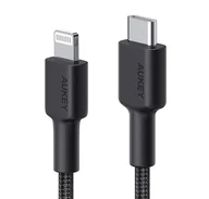 Kable komputerowe i do monitorów - AUKEY kabel Lightning USB Typ C 2m nylon - miniaturka - grafika 1
