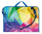 Teczki i skoroszyty - Teczka na rysunki rysunkowa A3 z paskiem rączką plastikowa PP Geometric - miniaturka - grafika 1