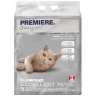 Żwirek dla kotów - PREMIERE Excellent bezzapachowy żwirek zbrylający Pure 12 kg - miniaturka - grafika 1