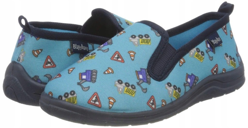 PLAYSHOES KAPCIE NIEBIESKIE WSUWANE ZE WZOREM 30/31 6IA