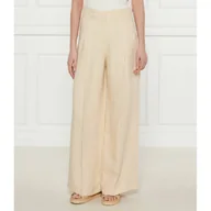 Spodnie damskie - Weekend MaxMara Spodnie VELIERO Relaxed fit z dodatkiem lnu - miniaturka - grafika 1