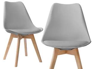 Krzesło skandynawskie K-NANTES DSW szare - Krzesła - miniaturka - grafika 1