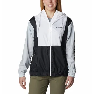 Kurtka wiatrówka damska Columbia Lily Basin Jacket white/cirrus grey/black - XS - Kurtki damskie - miniaturka - grafika 1